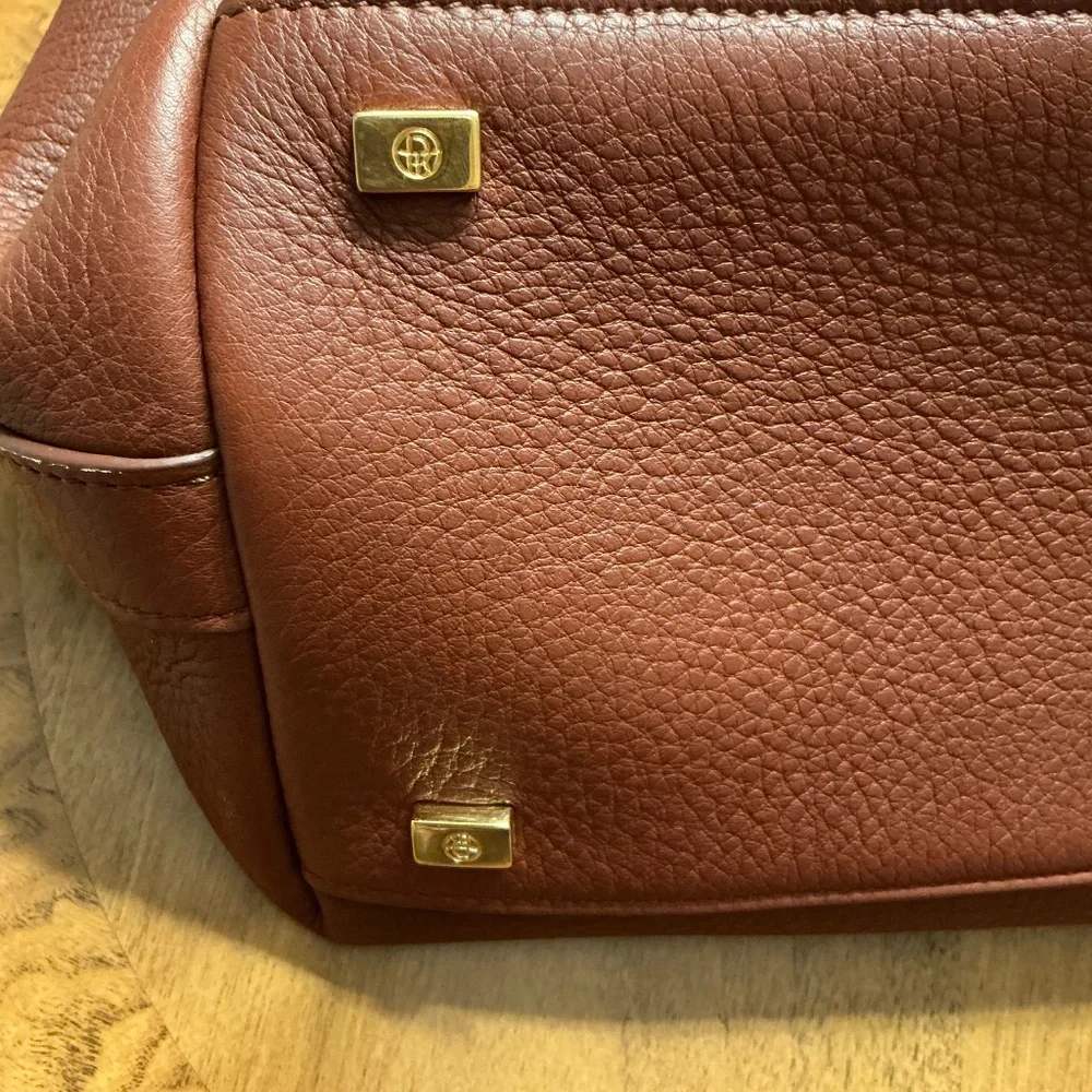 The Row Sidekick Two Fine Grain Brown Shoulder Bag - Picture 13 of 16